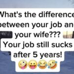 What's the difference between your job and your wife - Your job still sucks after 5 years