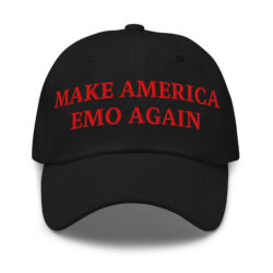 MAKE AMERICA EMO AGAIN (in red letters) Hat