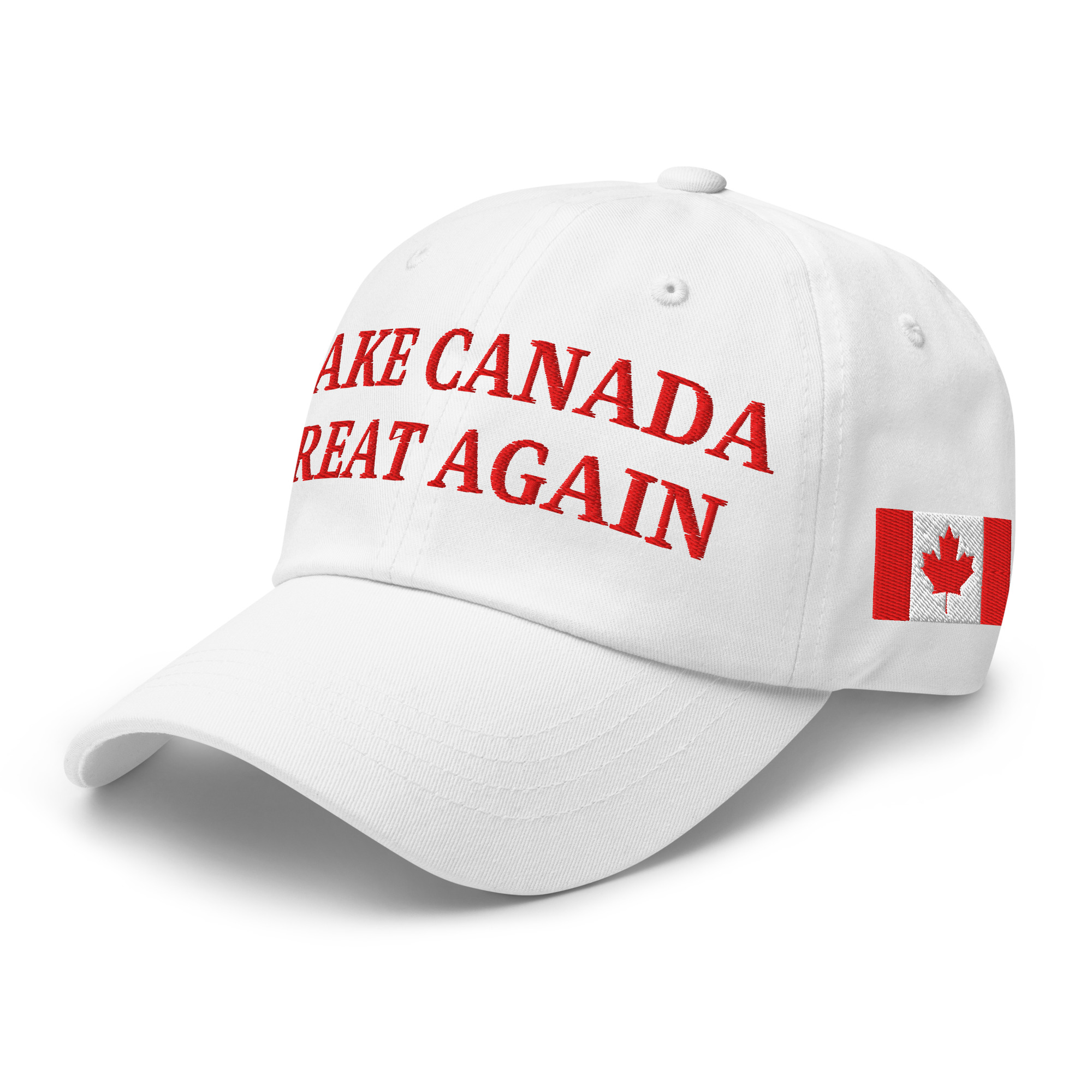 MAKE CANADA GREAT AGAIN | Canada Flag Hat (Embroidered Red Letters)