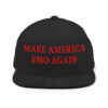 MAKE AMERICA EMO AGAIN (in red letters) Snapback Hat