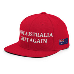 MAKE AUSTRALIA GREAT AGAIN | Australian Flag Snapback Hat (Embroidered)