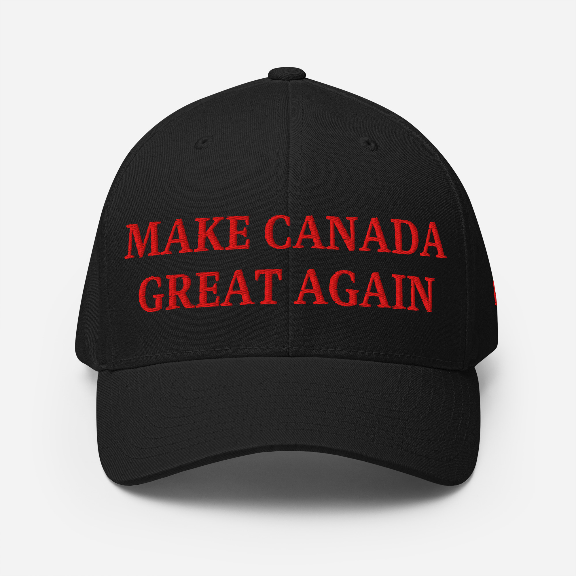 MAKE CANADA GREAT AGAIN | Canada Flag Baseball Hat (Embroidered Red Letters) - Image 2