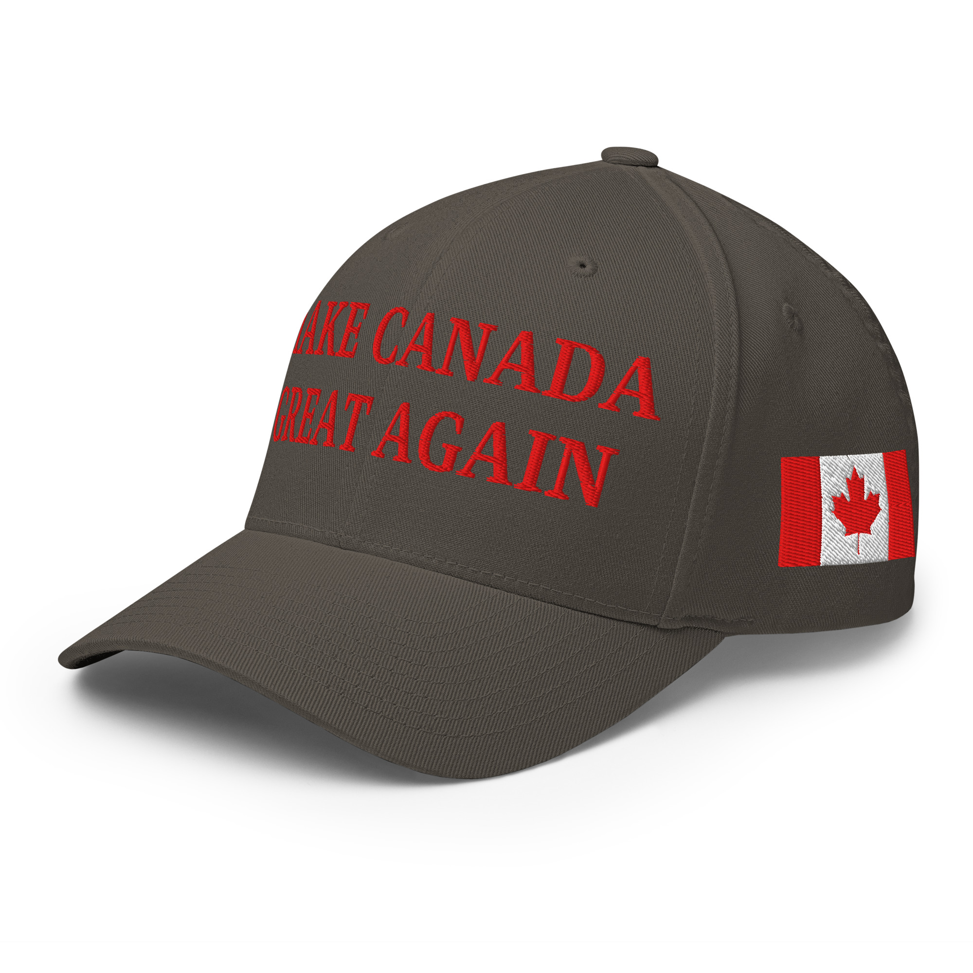 MAKE CANADA GREAT AGAIN | Canada Flag Baseball Hat (Embroidered Red Letters) - Image 11