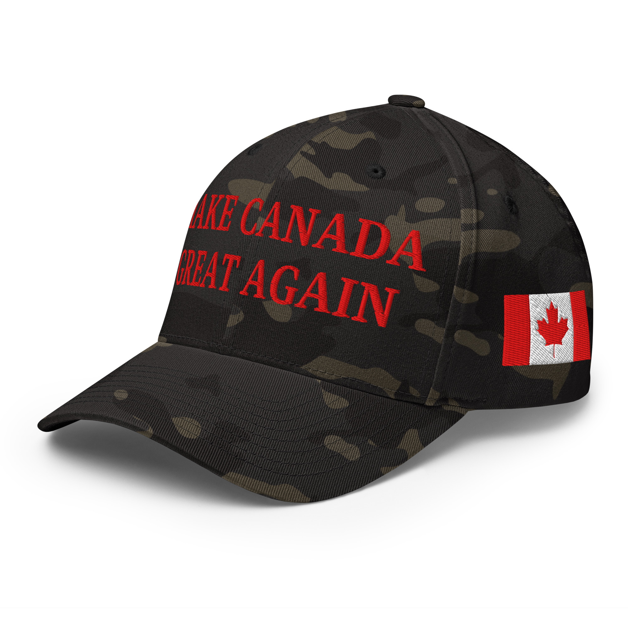MAKE CANADA GREAT AGAIN | Canada Flag Baseball Hat (Embroidered Red Letters) - Image 5