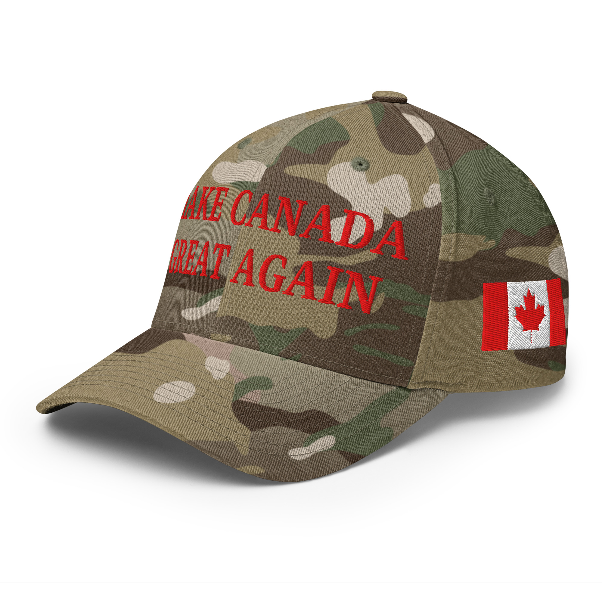 MAKE CANADA GREAT AGAIN | Canada Flag Baseball Hat (Embroidered Red Letters) - Image 12