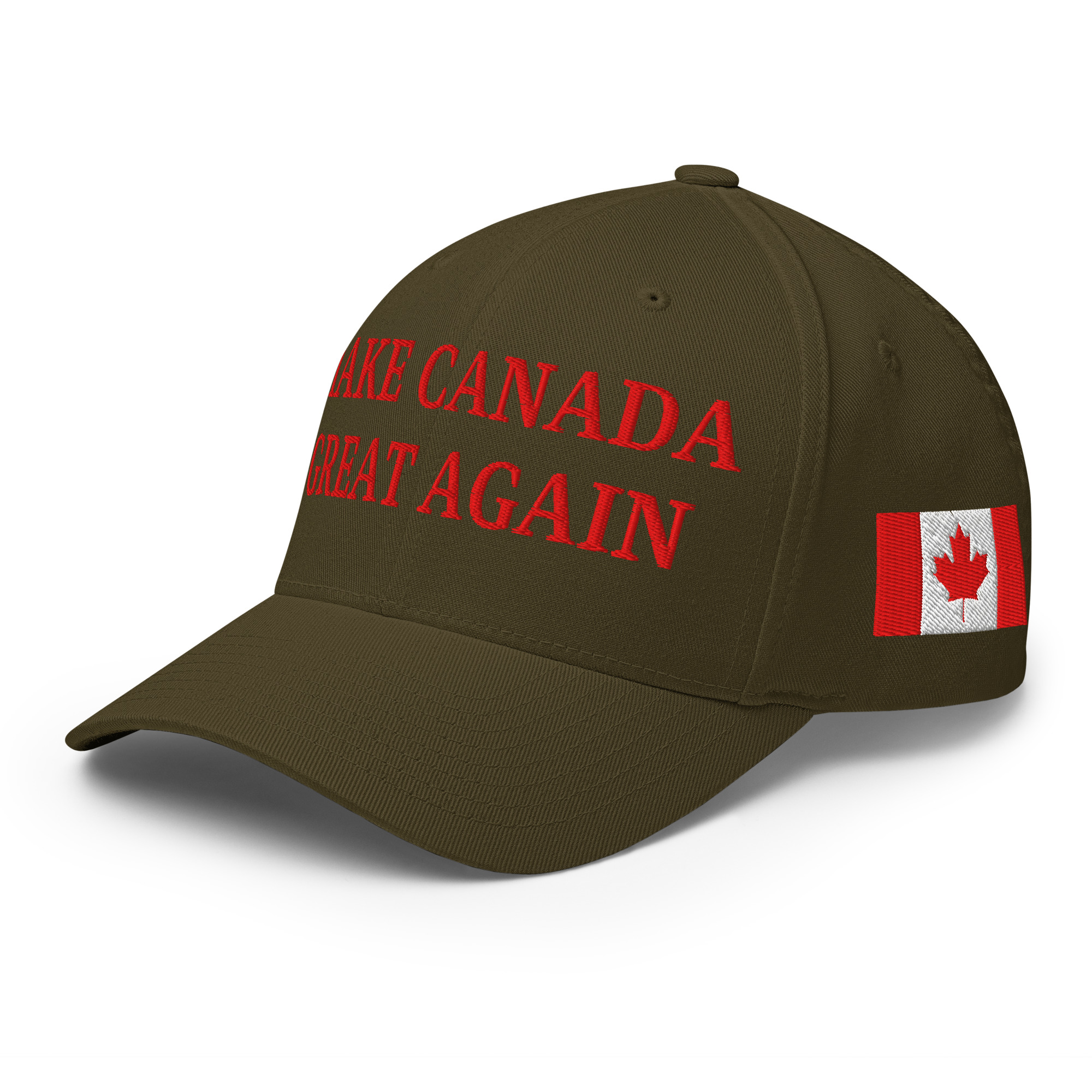MAKE CANADA GREAT AGAIN | Canada Flag Baseball Hat (Embroidered Red Letters) - Image 10