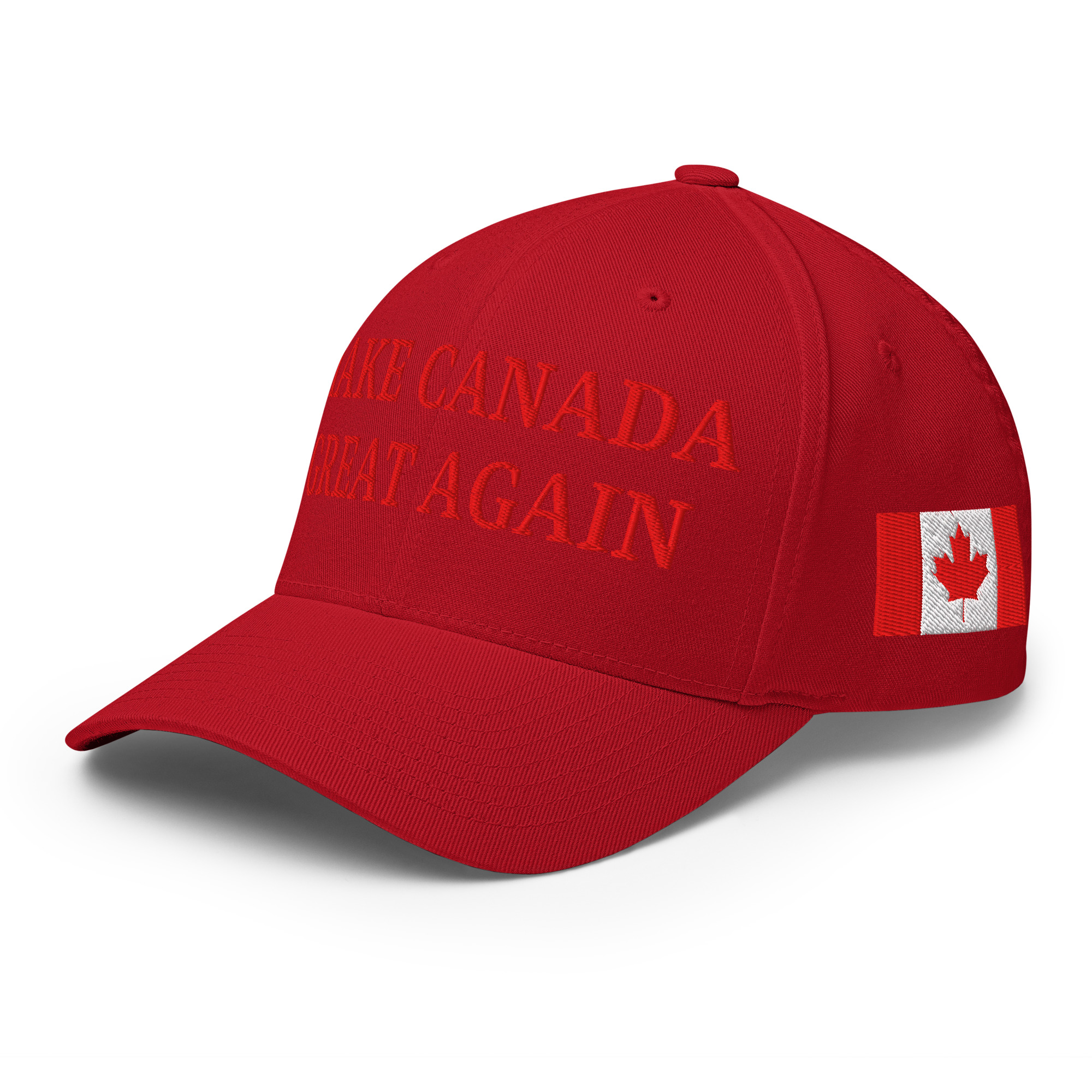 MAKE CANADA GREAT AGAIN | Canada Flag Baseball Hat (Embroidered Red Letters) - Image 9