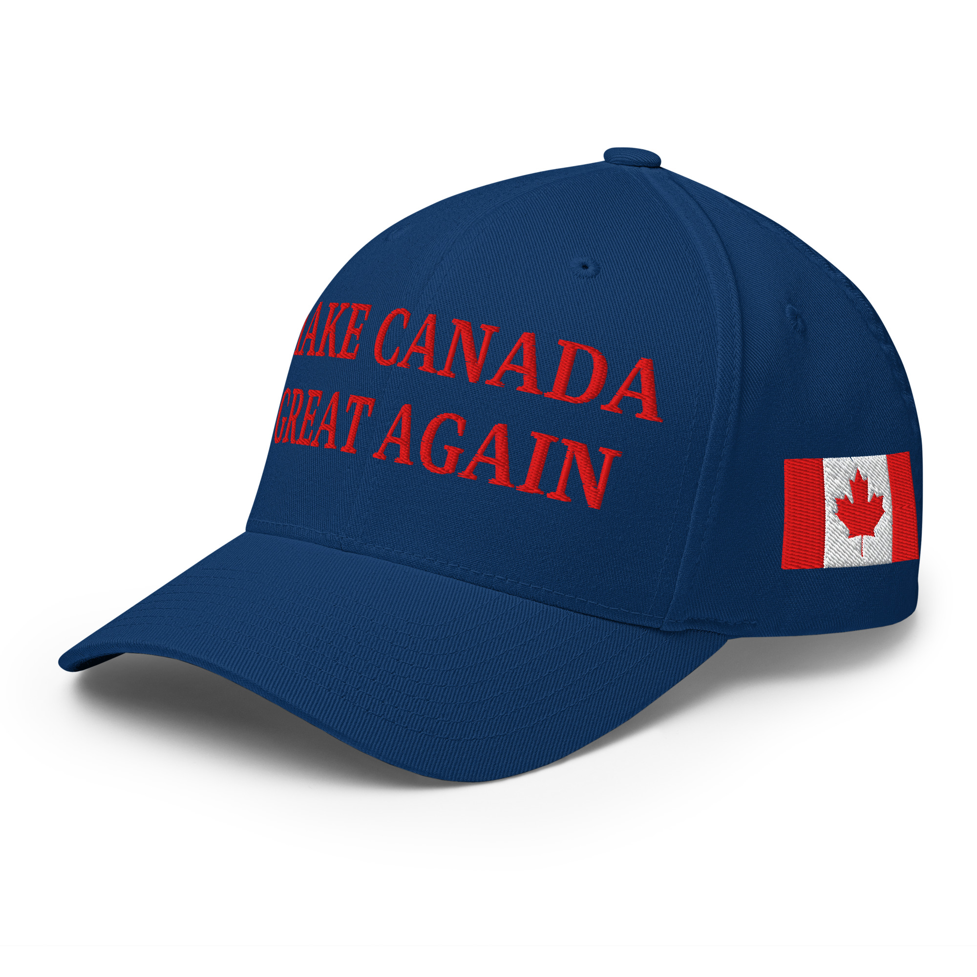 MAKE CANADA GREAT AGAIN | Canada Flag Baseball Hat (Embroidered Red Letters) - Image 8