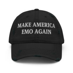MAKE AMERICA EMO AGAIN Distressed Hat (Embroidered)