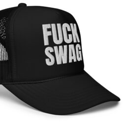 Alternative view of FUCK SWAG trucker hat (Embroidered)