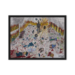SUPER SOLDIER 2025 | OMG (Variant II) Framed Canvas Print (32″x24″) Ready to Hang