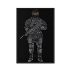 SUPER SOLDIER 2025 Framed Canvas Print (24″x36″) Ready to Hang