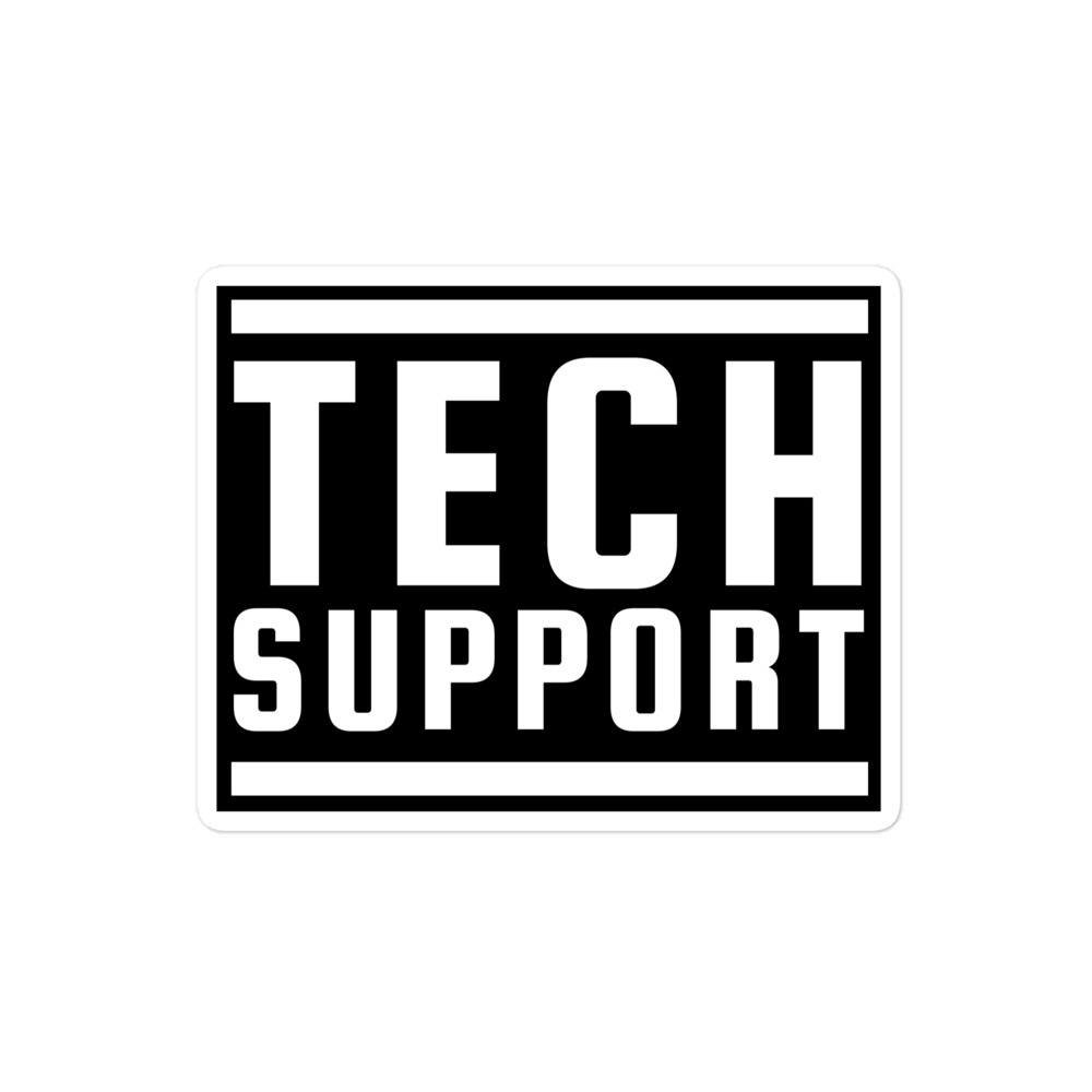 TECH SUPPORT Sticker - Image 3