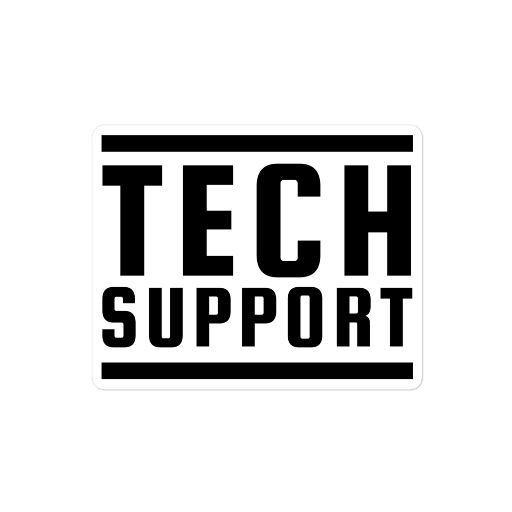 TECH SUPPORT Sticker - Image 3