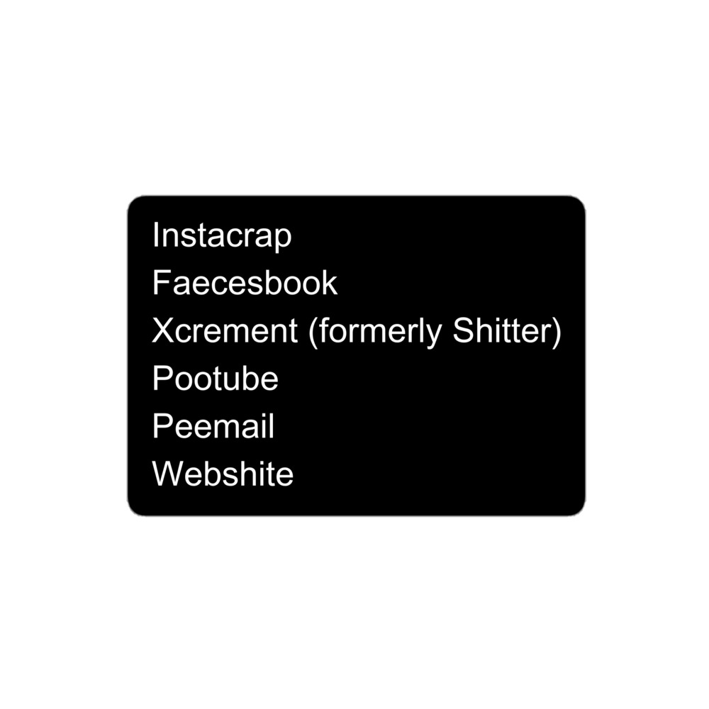 SOCIAL MEDIA is HUMAN WASTE Sticker - Image 3