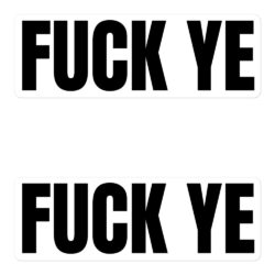 FUCK KANYE – Middle Finger – Star of David Stickers