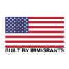 Built By Immigrants - USA Flag - Diversity Immigration Rights USA Flag sticker