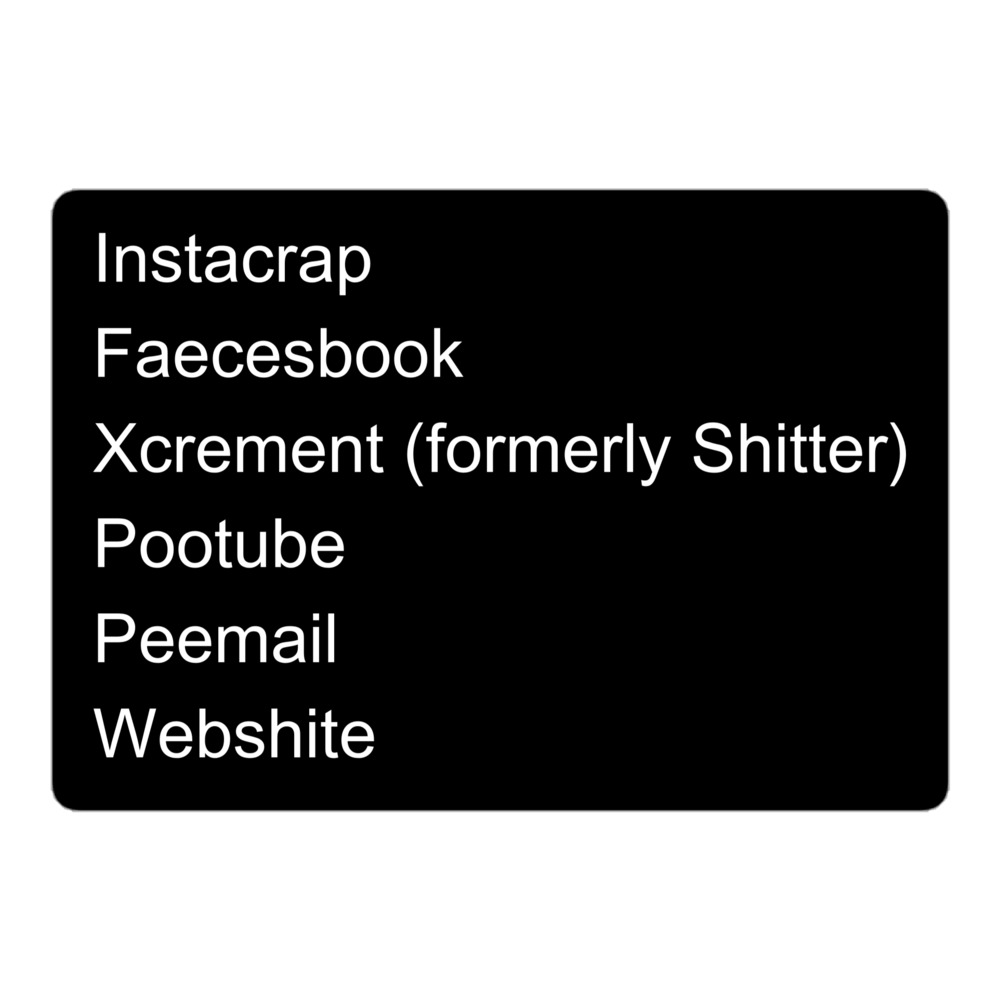 SOCIAL MEDIA is HUMAN WASTE Sticker