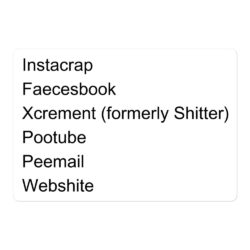SOCIAL MEDIA is HUMAN WASTE Sticker