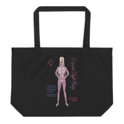 FEMINITY & MASCULINITY Large 100% ORGANIC Tote Bag
