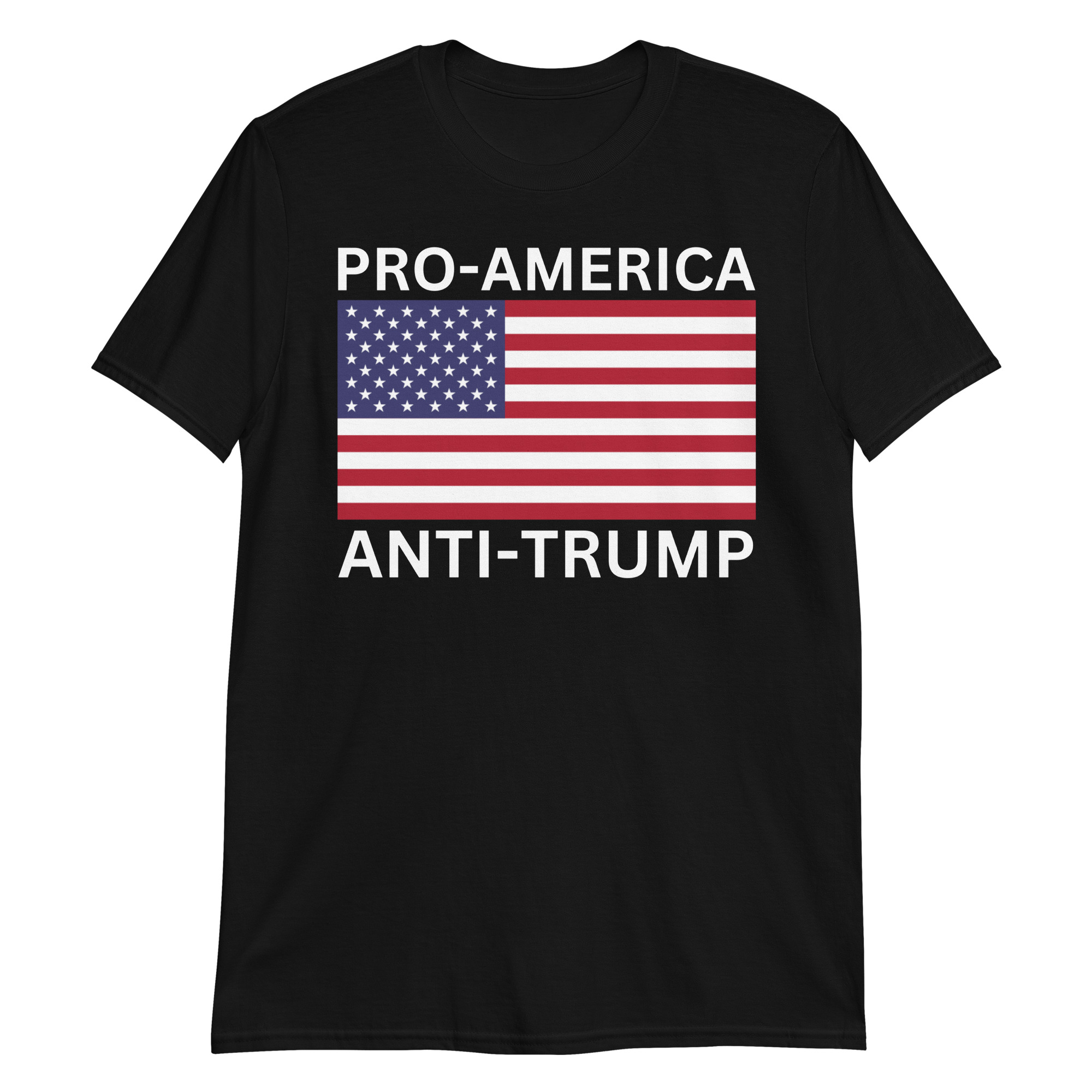 Pro-America Anti-Trump (USA Flag) T-Shirt