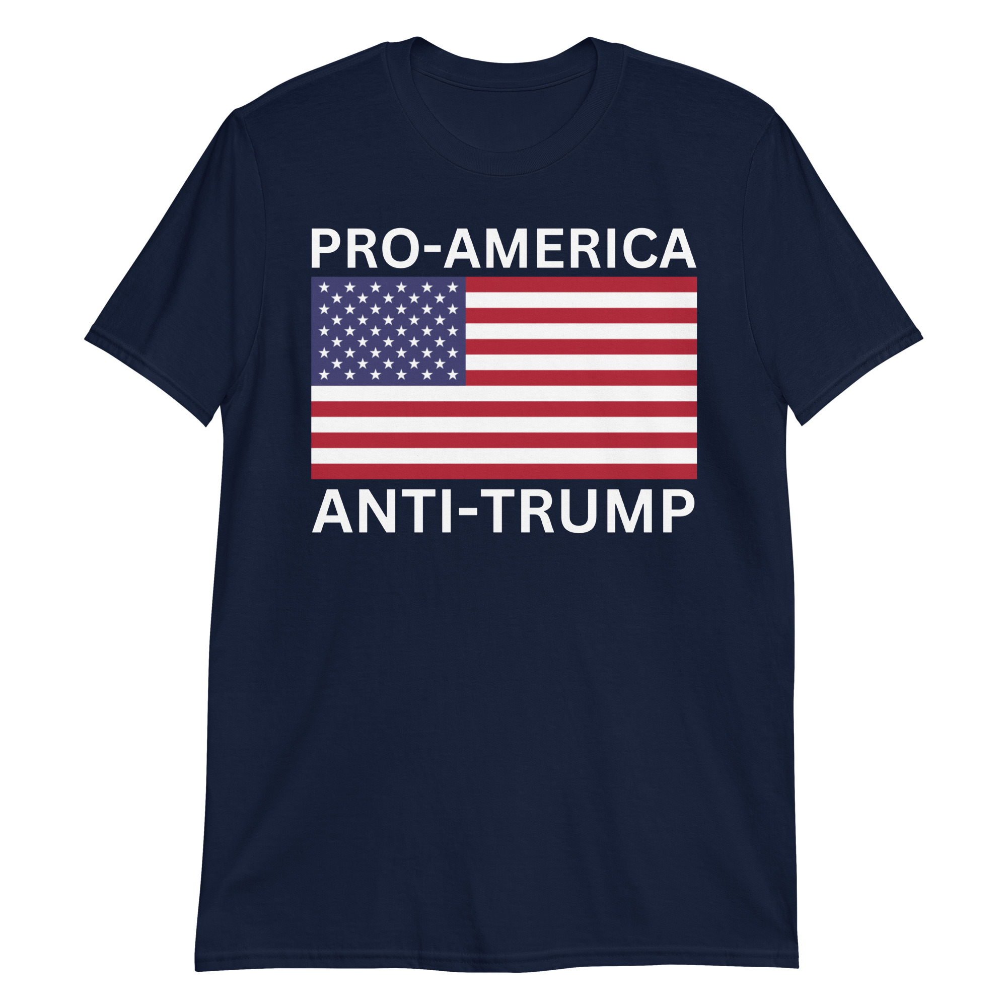 Pro-America Anti-Trump (USA Flag) T-Shirt - Image 3