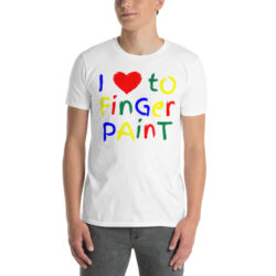 I Love To Finger Paint T-Shirt (Matching Couple Tee with I'm Paint)