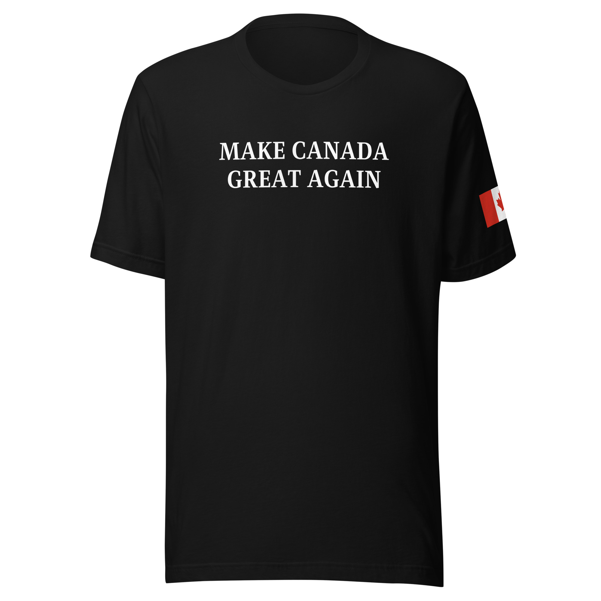 MAKE CANADA GREAT AGAIN | Canadian Flag Left Sleeve T-Shirt - Image 4