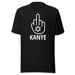 FUCK KANYE - Middle Finger - Star of David T-Shirt