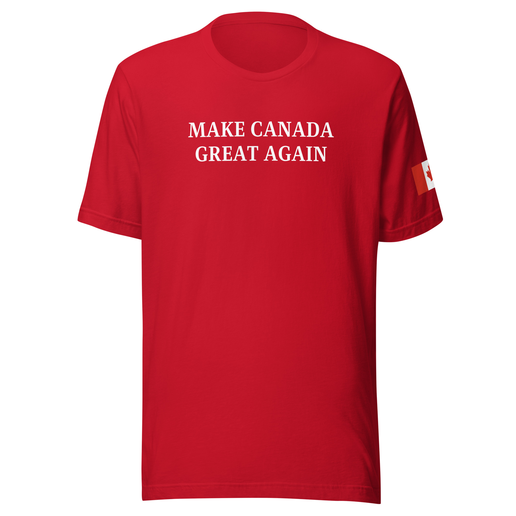 MAKE CANADA GREAT AGAIN | Canadian Flag Left Sleeve T-Shirt