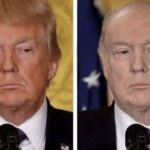 Donald Trump with No bronzer or hair transplants