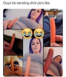 Guys be sending dick pics like