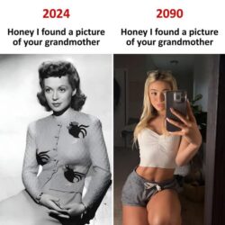 Honey I found a picture of your grandmother 2024 vs 2090