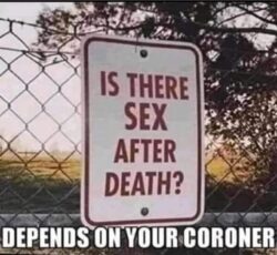 Is There Sex After Death - Depends on your coroner