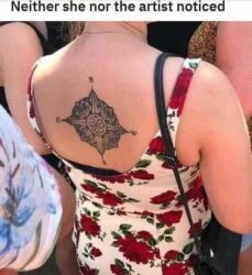 Major Tattoo Fail - Neither she nor the artist noticed