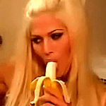 Torrie Wilson banana blowjob