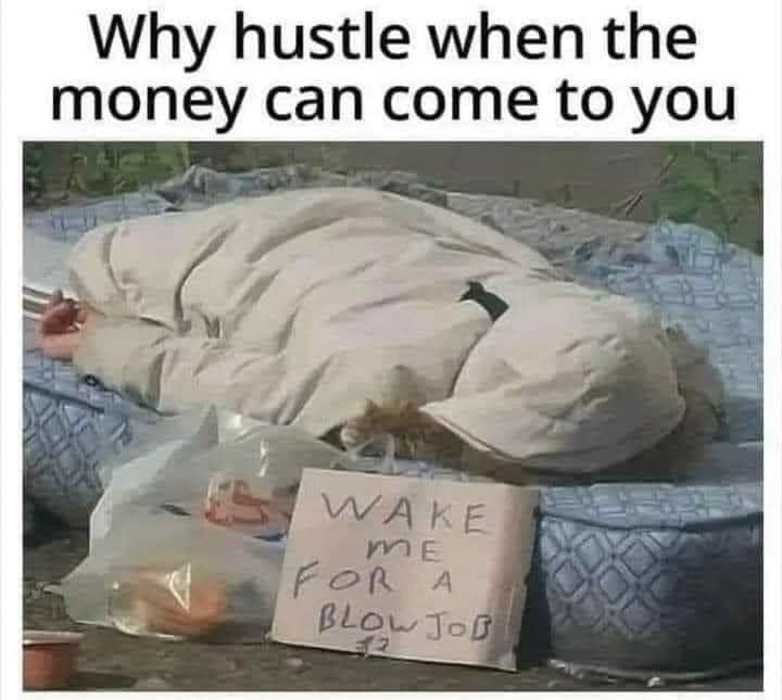 Wake me for a blowjob $2 - Why hustle when the money can come to you