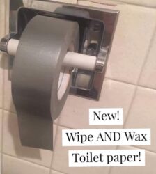 Wipe AND Wax Toilet Paper