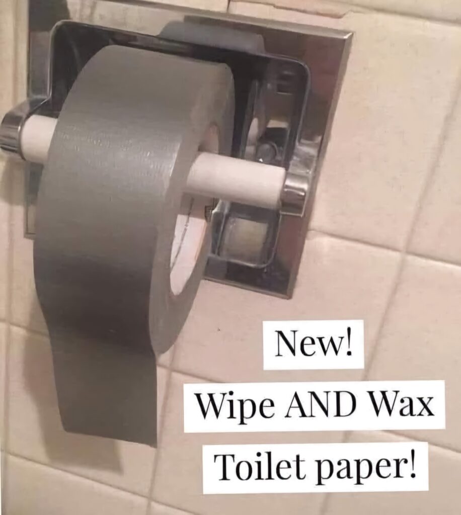 Wipe AND Wax Toilet Paper