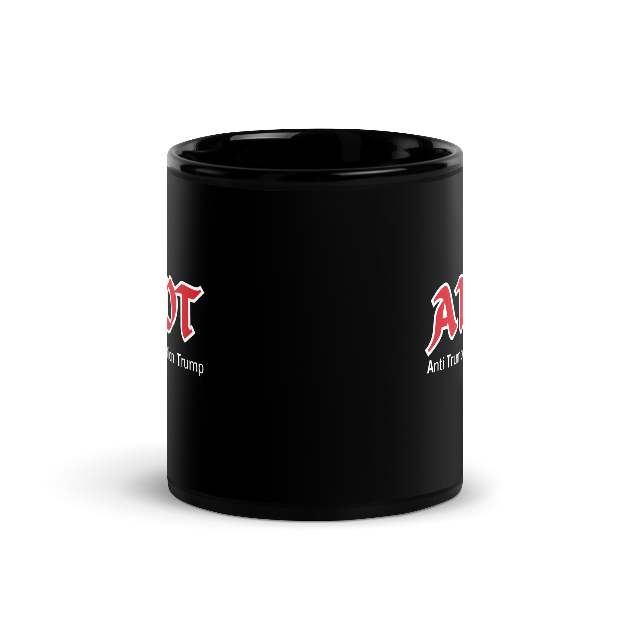 AT/DT (Anti Trump Destruction Trump) Black Coffee Mug - Image 3