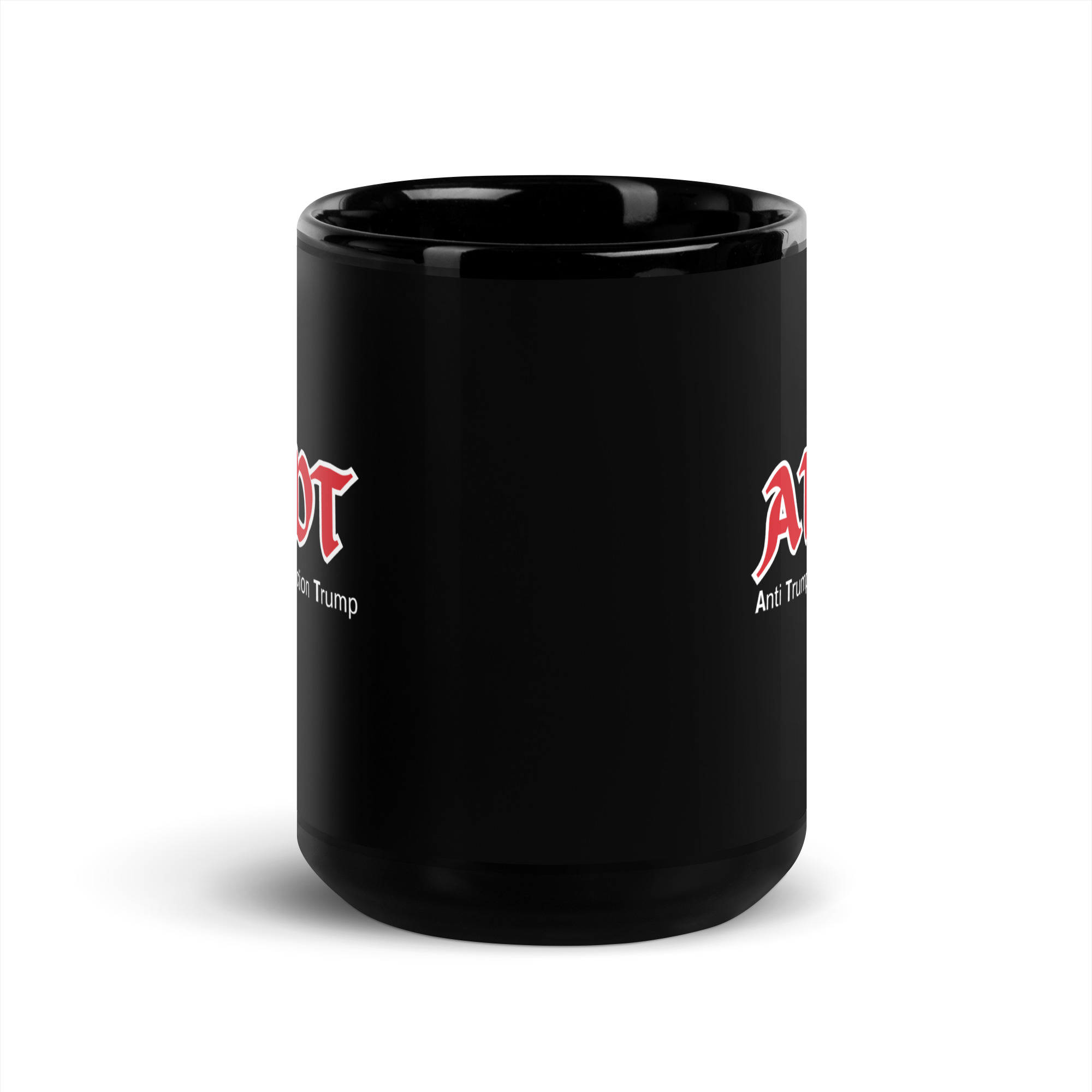 AT/DT (Anti Trump Destruction Trump) Black Coffee Mug - Image 6
