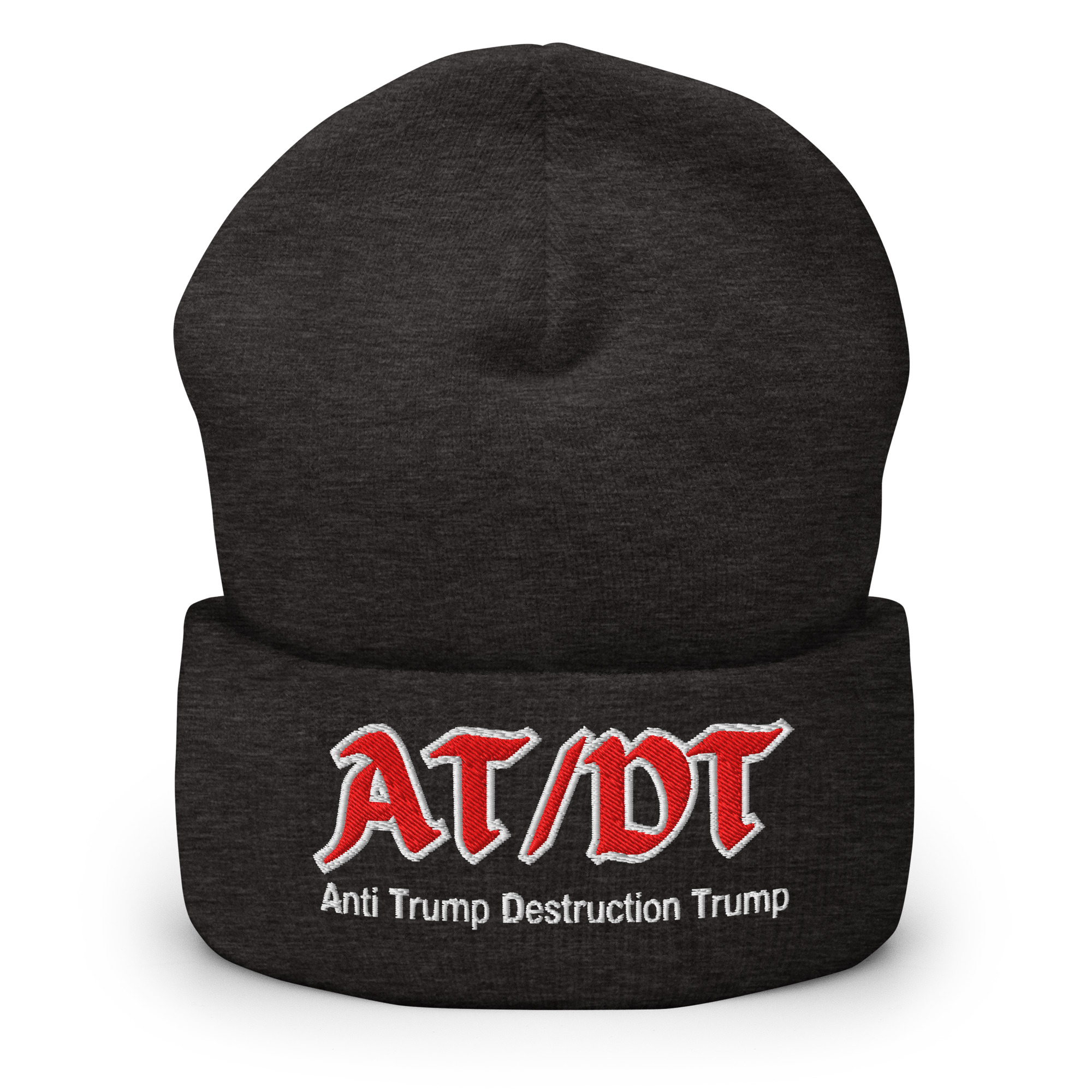 AT/DT Anti Trump Destruction Trump Beanie (Embroidered) - Image 3