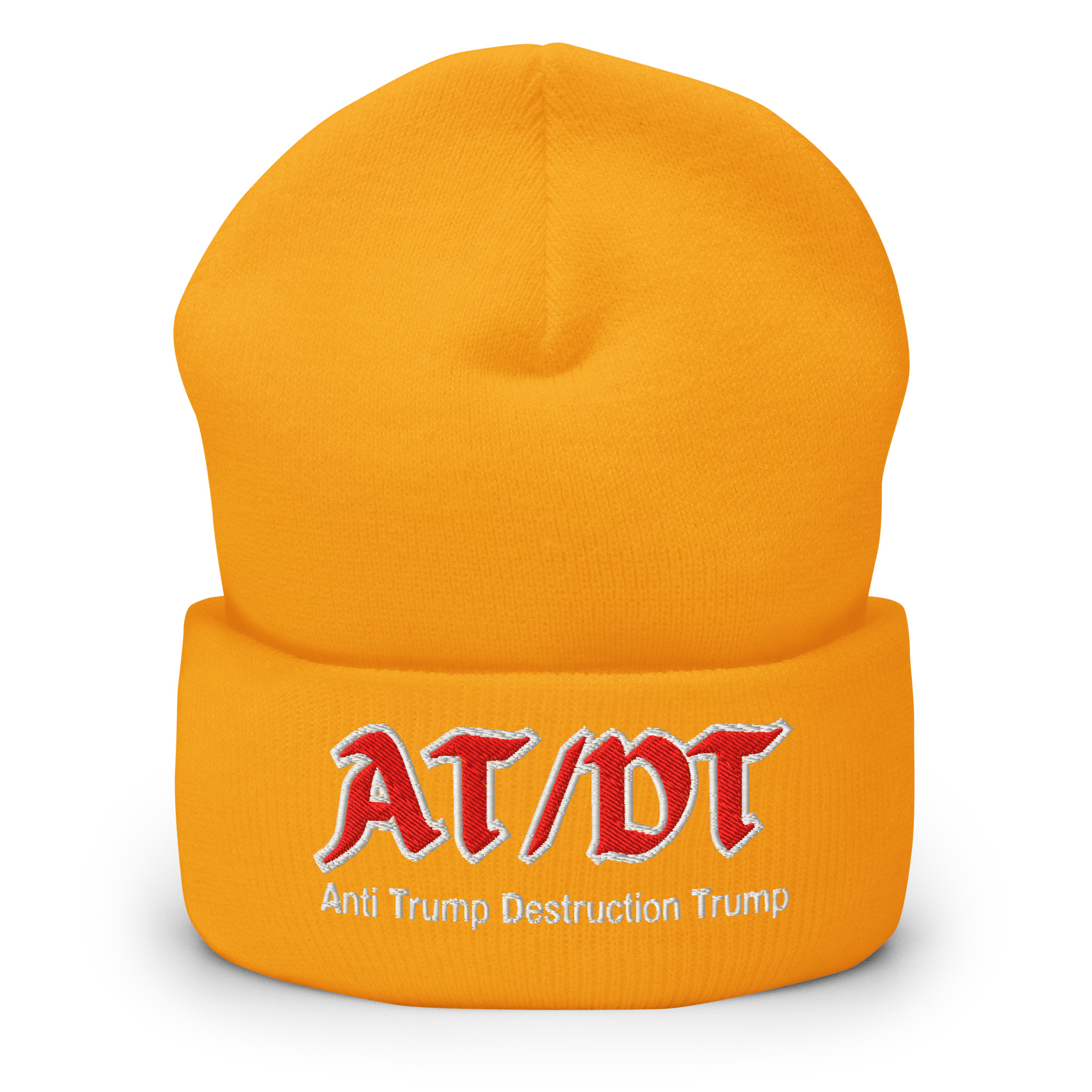 AT/DT Anti Trump Destruction Trump Beanie (Embroidered) - Image 9