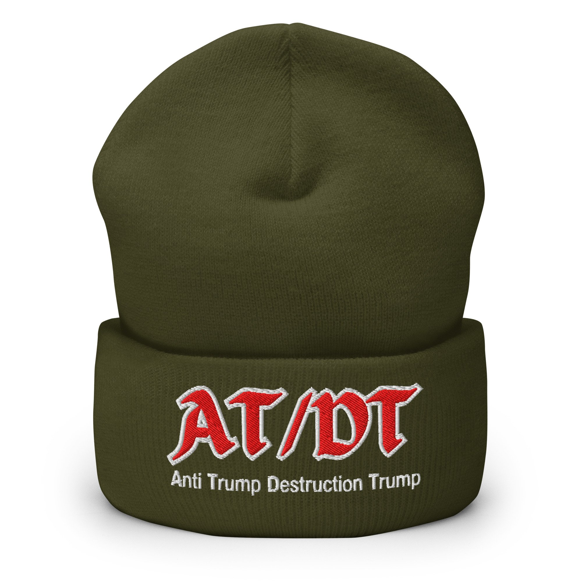 AT/DT Anti Trump Destruction Trump Beanie (Embroidered) - Image 6