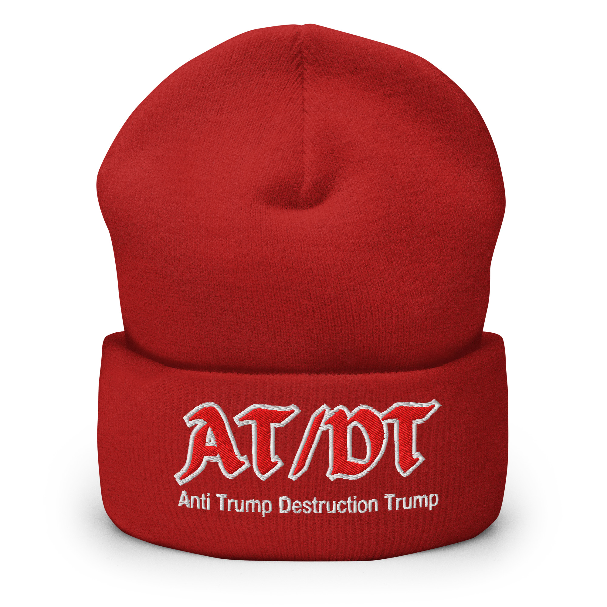 AT/DT Anti Trump Destruction Trump Beanie (Embroidered) - Image 5