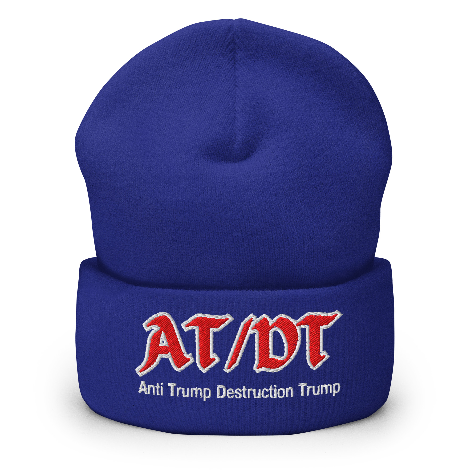 AT/DT Anti Trump Destruction Trump Beanie (Embroidered) - Image 4
