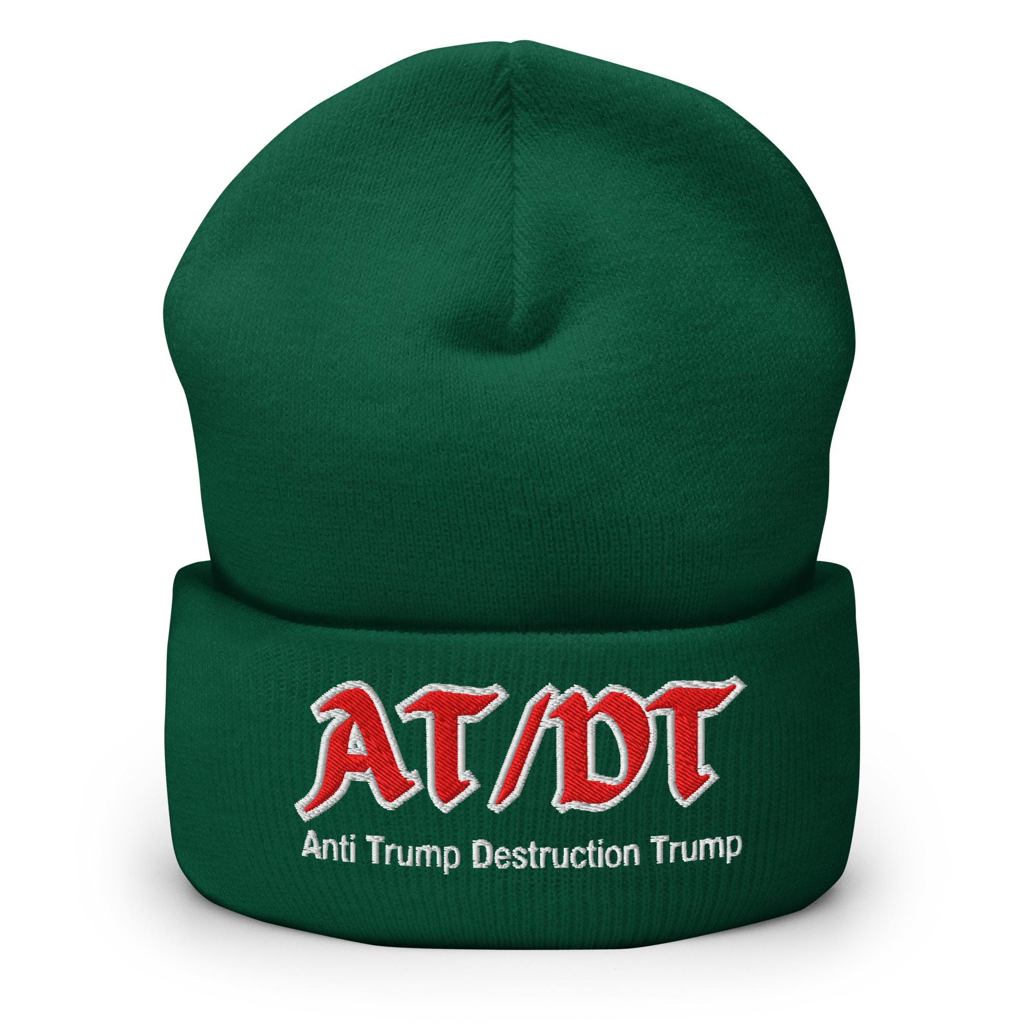 AT/DT Anti Trump Destruction Trump Beanie (Embroidered) - Image 7