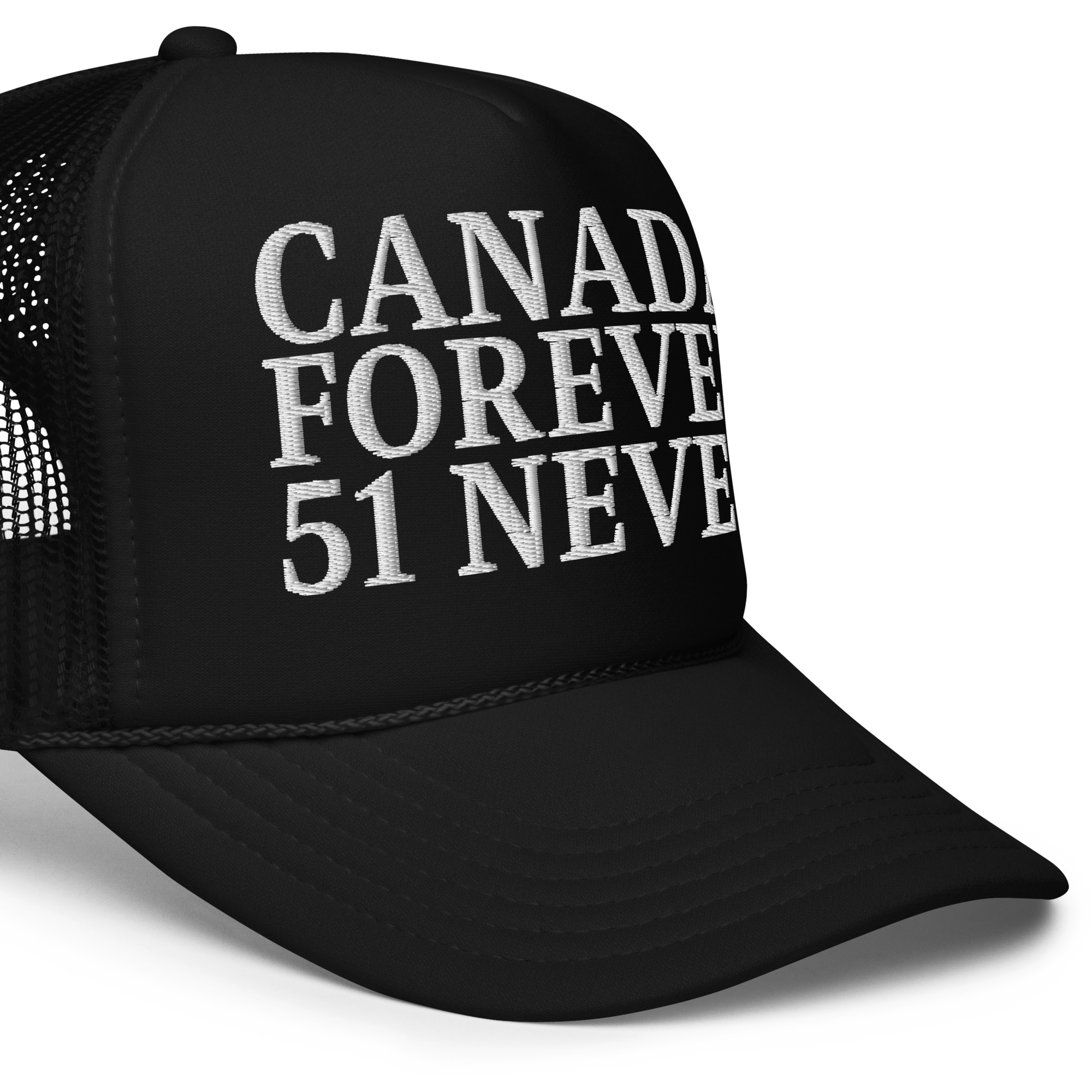 CANADA FOREVER 51 NEVER Embroidered trucker hat - Image 2