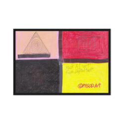 Outsider Art III Framed Canvas Print (36″x24″) Ready to Hang