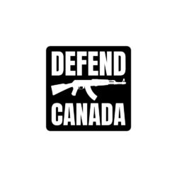 Alternative view of DEFEND CANADA | AK-47 Machine Gun sticker